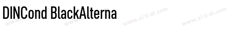 DINCond BlackAlterna字体转换